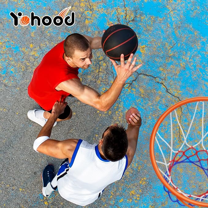 Basketball Hoop Outdoor 10ft Adjustable, Portable Basketball Hoop Goal System for Kids Youth and Adults in Backyard/Driveway/Indoor, 44 Inch Shatterproof Backboard and Larger Base