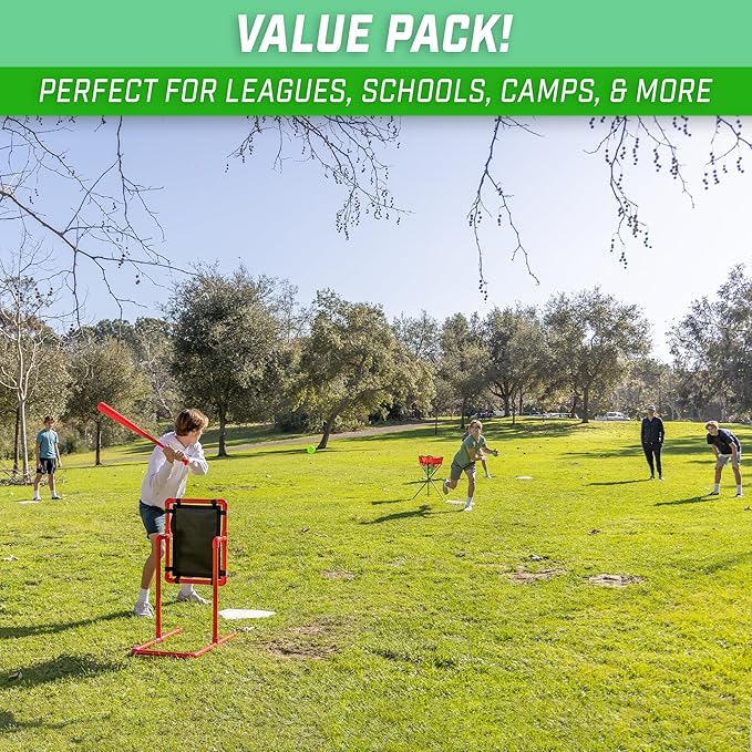 GoSports Baseball & Softball 5 Piece Base Set - Rubber Field Bases for Kids & Adults