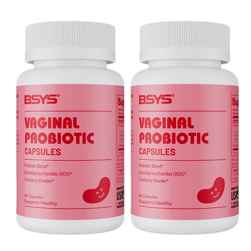 BSYS Vagina Probiotic Capsules Vagina Health Support Formula Yeast Balance UTI Prevention Aid Menopausa Wellness Vaginal Dryness Relief Antibiotic Support Immune Boost
