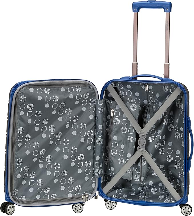 Rockland Melbourne Hardside Expandable Spinner Wheel Luggage, Grey, Carry-On 20-Inch