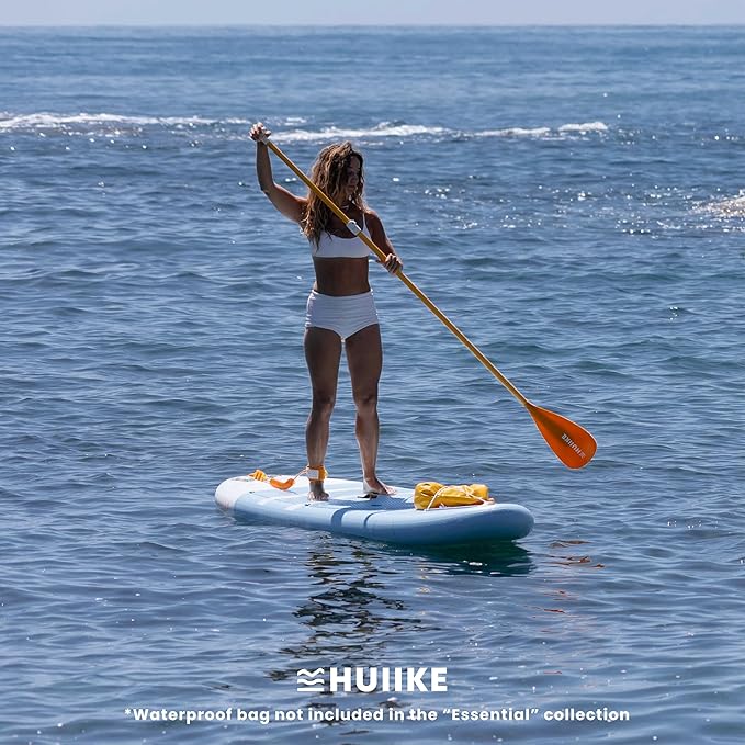 HUIIKE Inflatable Paddle Board for Adults with Accessories Included, Oar, Fins, Pump. Stand Up Paddleboard Great Stability and Resistance. 10’ x 33" x 5.9", Maximum Load 286 lb
