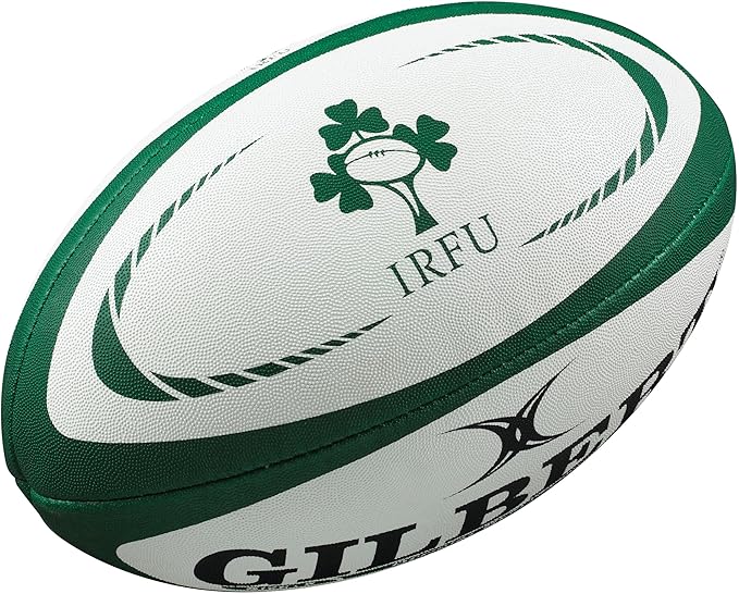 Gilbert Ireland Rugby Ball, Green, Mini, 1 Pack