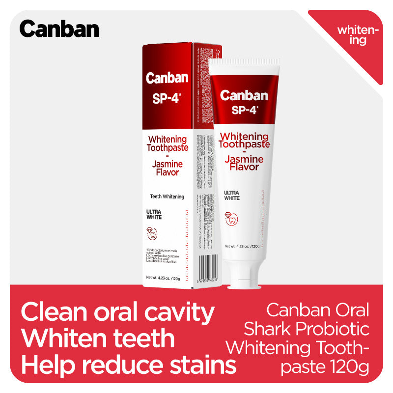 Canban Whitening Toothpaste-Jasmine Flavor-120g
