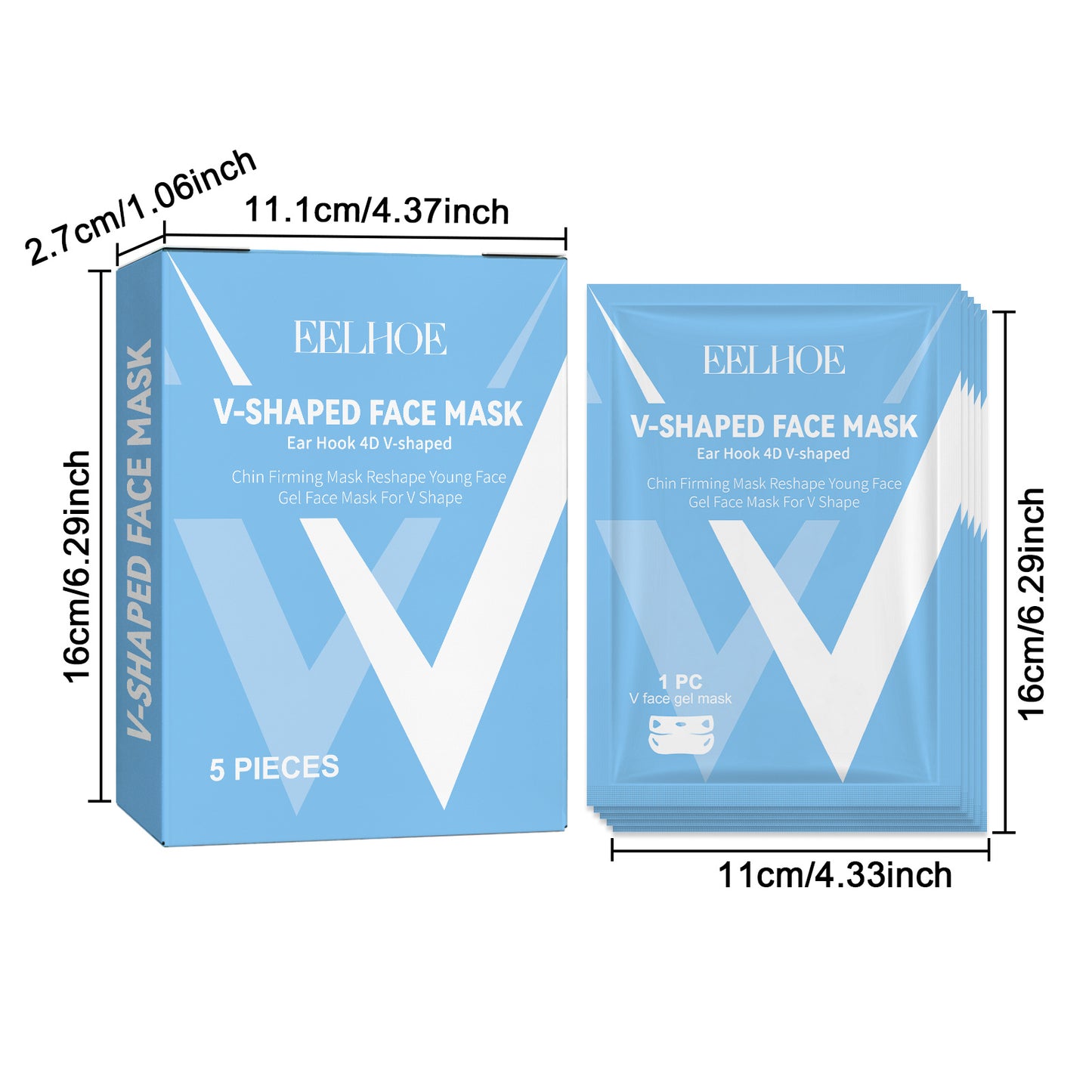 Small Face Shaping Ear Hanging V-face Lifting Facial Mask