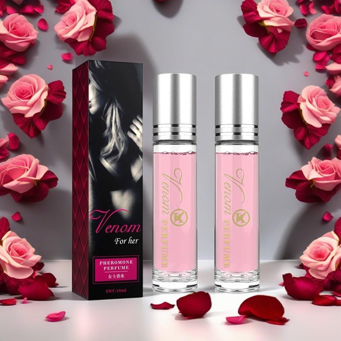 Women's 10ml Portable Pheromone Roller Perfume, Fresh, Natural, Elegant And Long-lasting Fragrance, Suitable For Dating, Travel And Parties In 2025