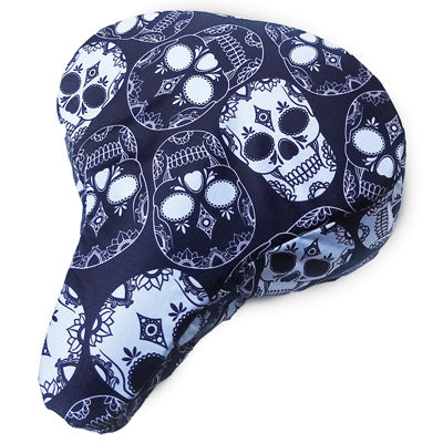 Cruiser Candy Padded Seat Cover (Sugar Skulls)