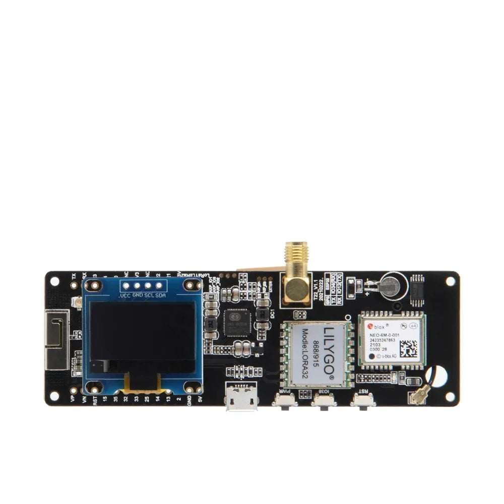 LILYGO® TTGO Meshtastic T-Beam V1.2 ESP32 LoRa開発ボード 433MHz 868MHz 915MHz 923MHz WiFi BLE GPS OLEDディスプレイ AXP2101