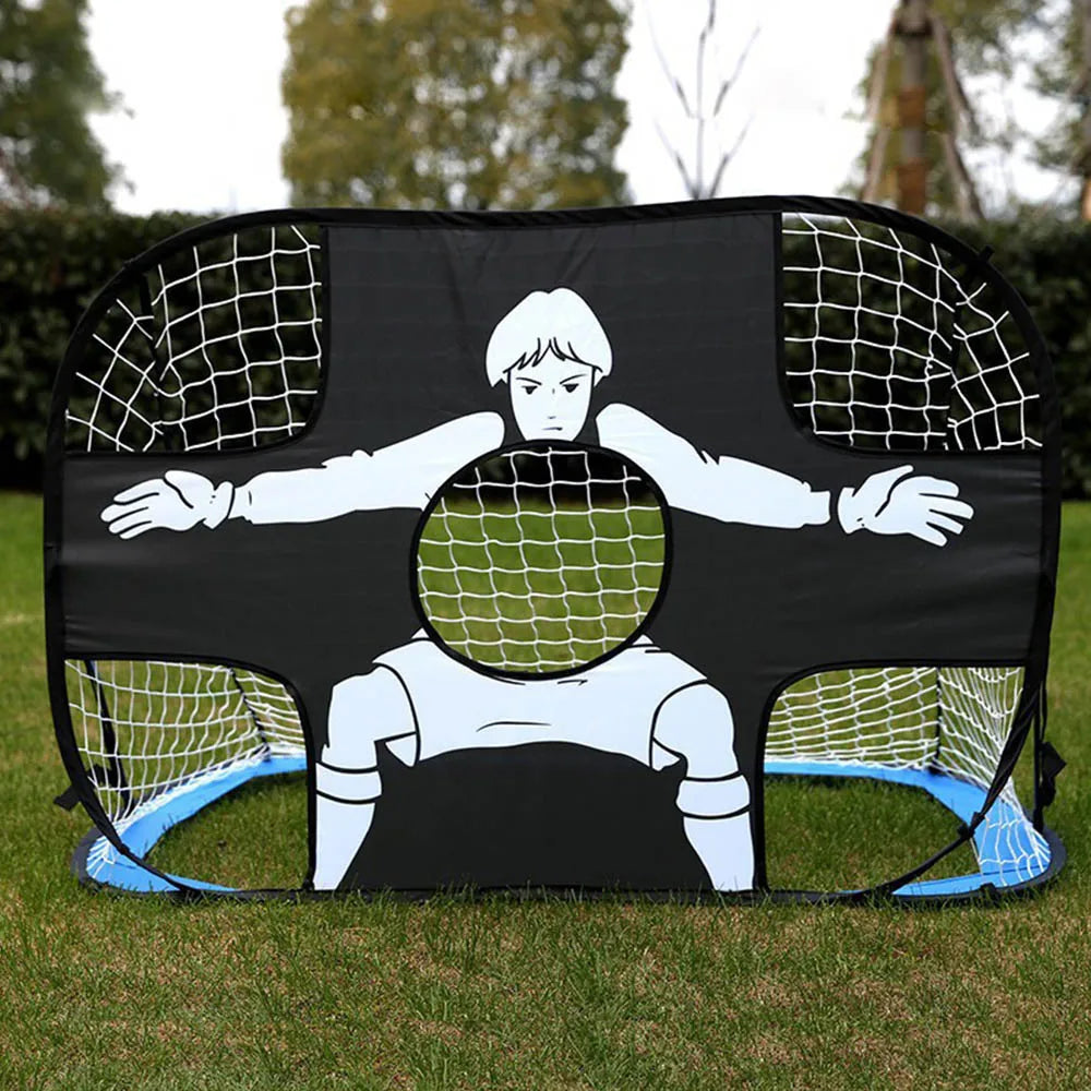 Nylon Football Goal Net Foldable Soccer Goal Adults Football Target Net for Playground Backyard Indoor Outdoor