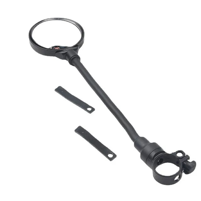 Bicycle Rearview Handlebar Mirrors 360 for Mountain Road Bike Motorcycle Bendable Hose Adjustable Rearview Mirror