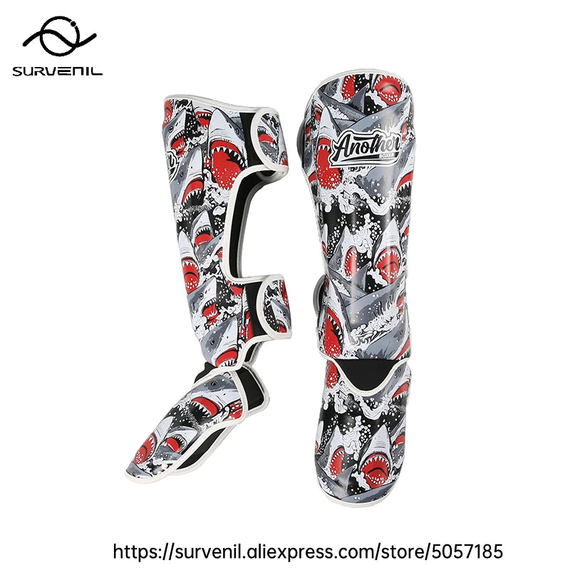 Shin Guards Kickboxing Muay Thai Leg Instep Protection Pads Men MMA Kicking Sparring BJJ Karate Boxing Taekwondo Training Gear
