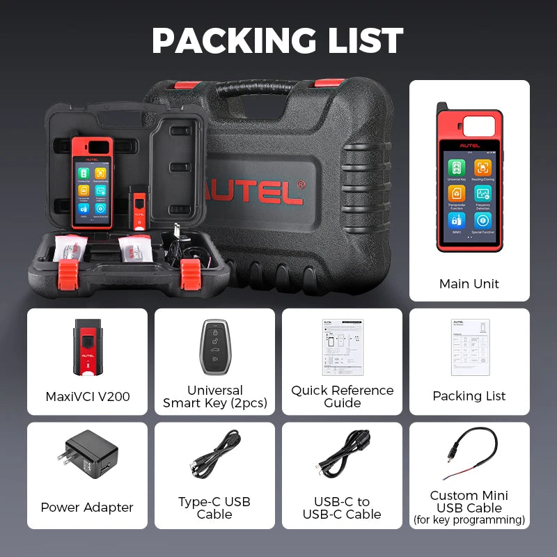 Autel MaxiIM KM100 Key Fob Programmer Immobilizer Tool Key Creation IMMO Learning Chip Read Write Cloning Frequency Detection