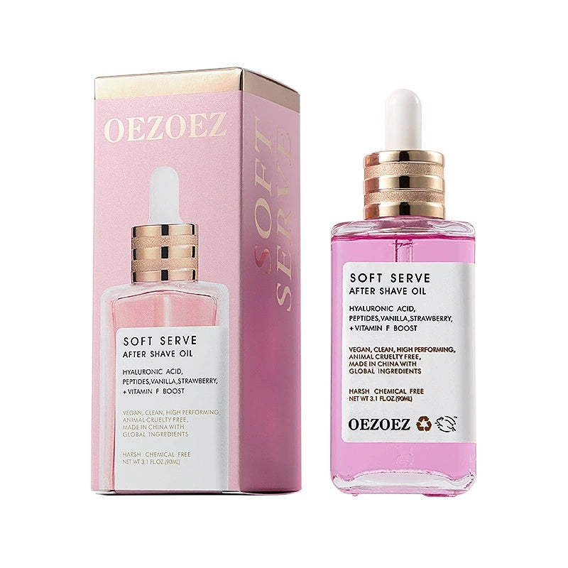 Soft Serve After Shave Oil -Strawberry &Vanilla Scent Repairing Oil After Shaving For Men And Women
