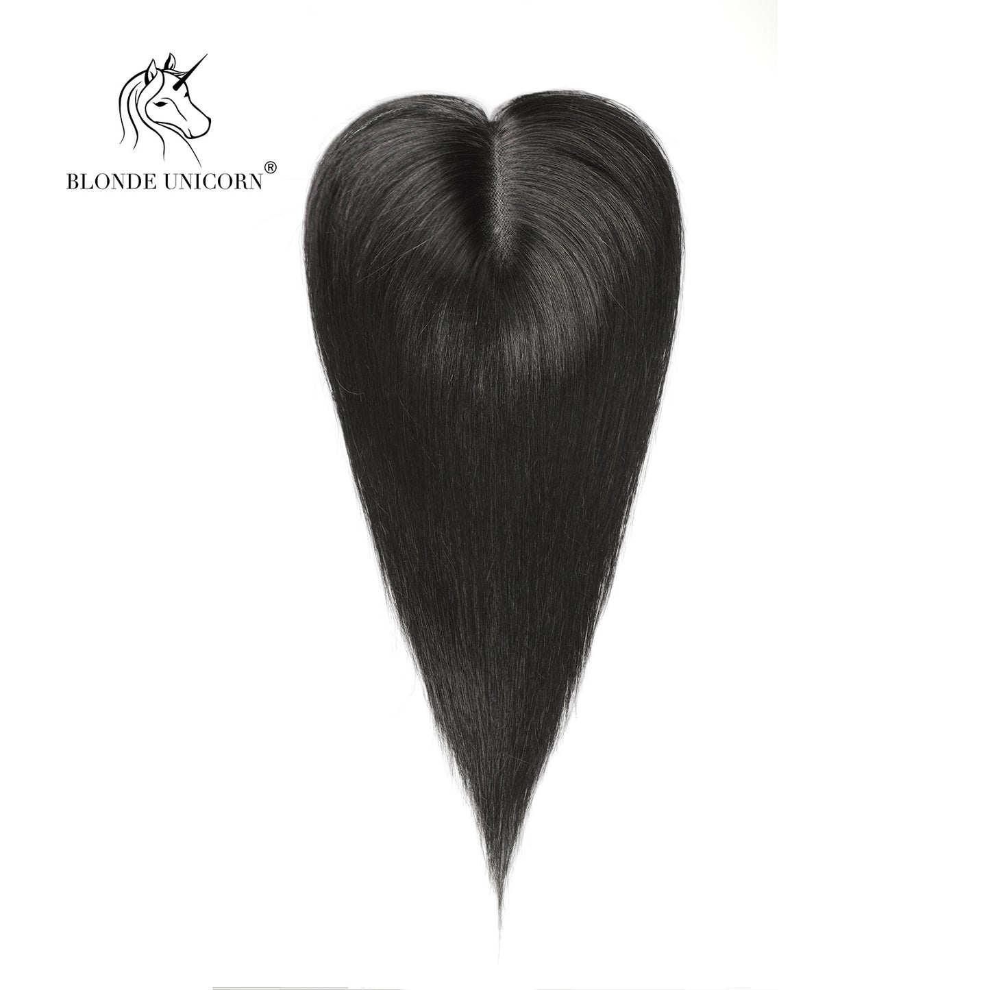 Blonde Natural Black Hand Tied Real Human Hair Toppers For Women