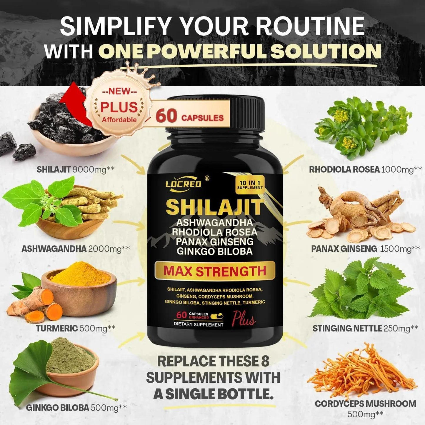 Xilaizhi Capsules South African Drunken Eggplant Super Powerful Dietary Supplement 60 Capsules