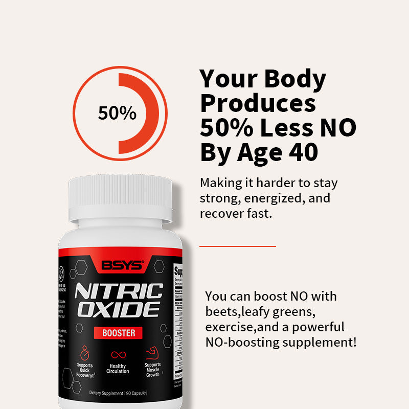 BSYS Nitric Oxide Support Promotes Healthy Blood Flow Vascular Relaxation Muscle Oxygen & Nutrient Delivery Fatigue Resistance WorkoutPerformance AthleteEssential VascularHealth