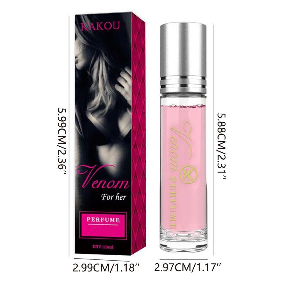 Women's 10ml Portable Pheromone Roller Perfume, Fresh, Natural, Elegant And Long-lasting Fragrance, Suitable For Dating, Travel And Parties In 2025