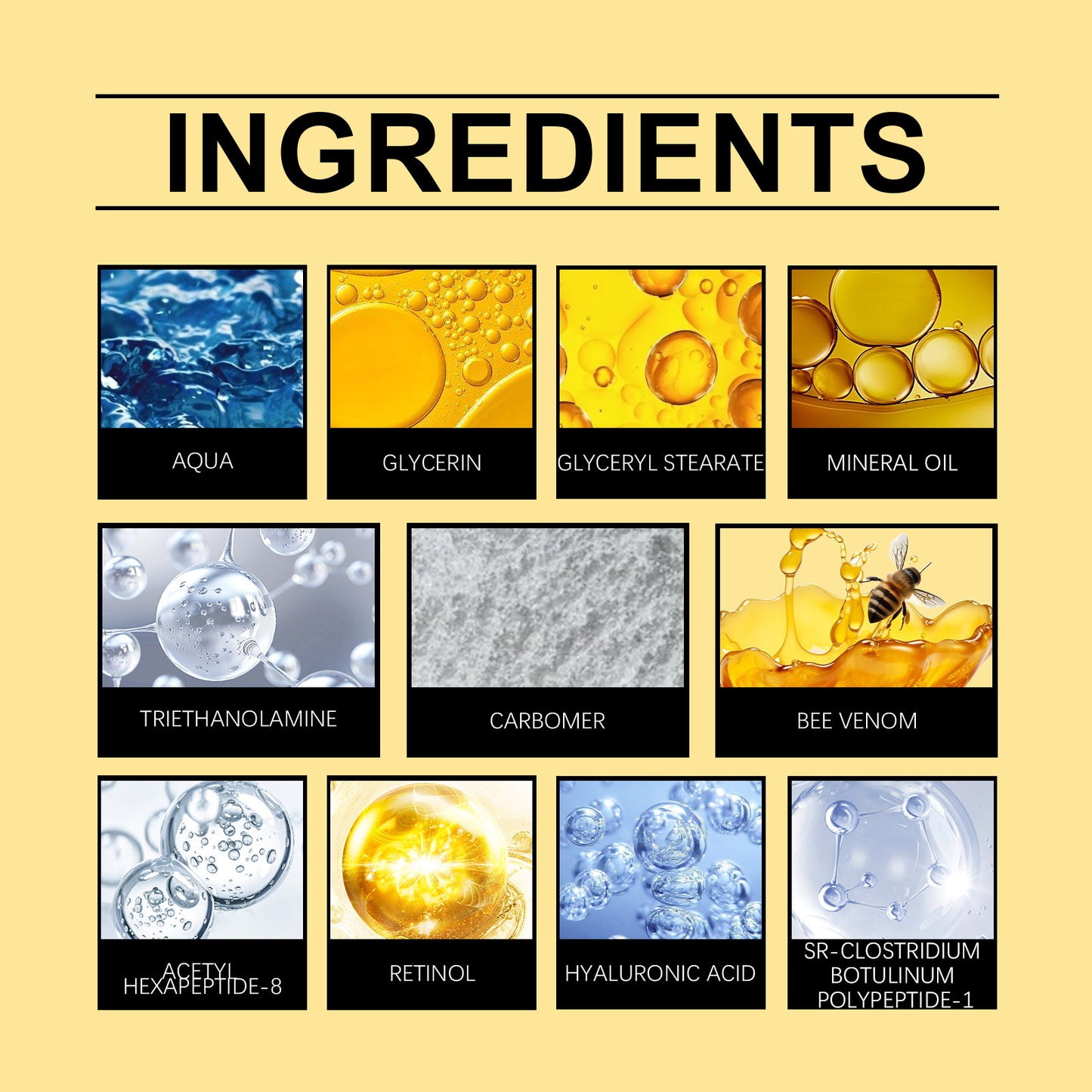Wiyun Bee Venom Skin Cream Gently Nourishes And Cares For The Facial Skin, Moisturizing And Softening Skin Care Cream