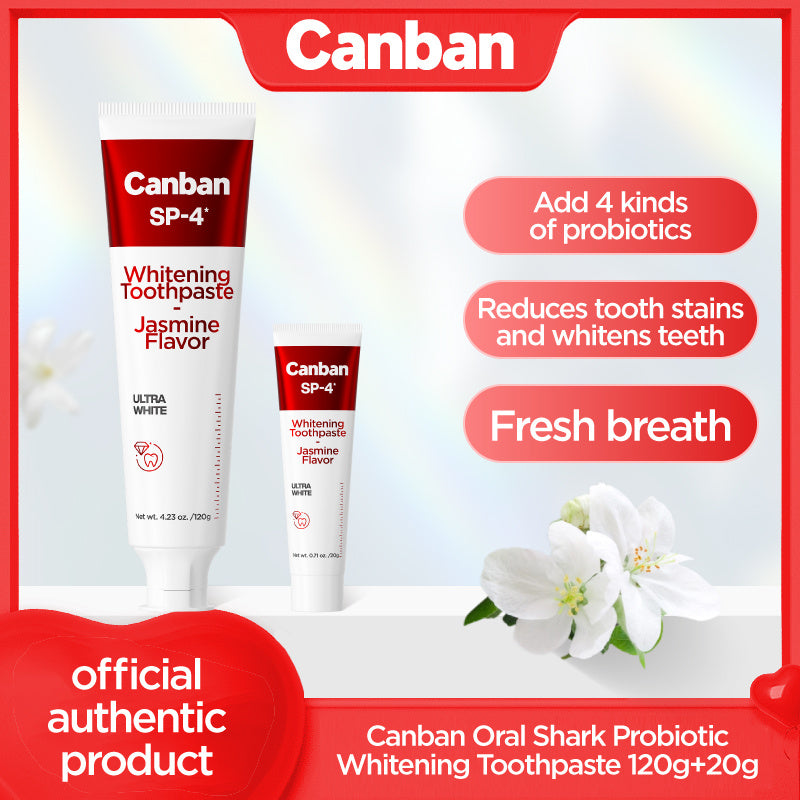 Canban Whitening Toothpaste-Jasmine Flavor-120g
