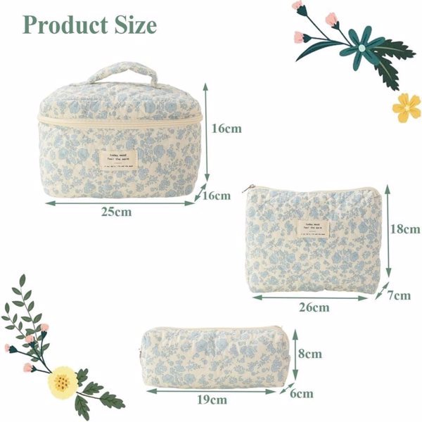 Women's Cosmetic Bags - Set Of 3