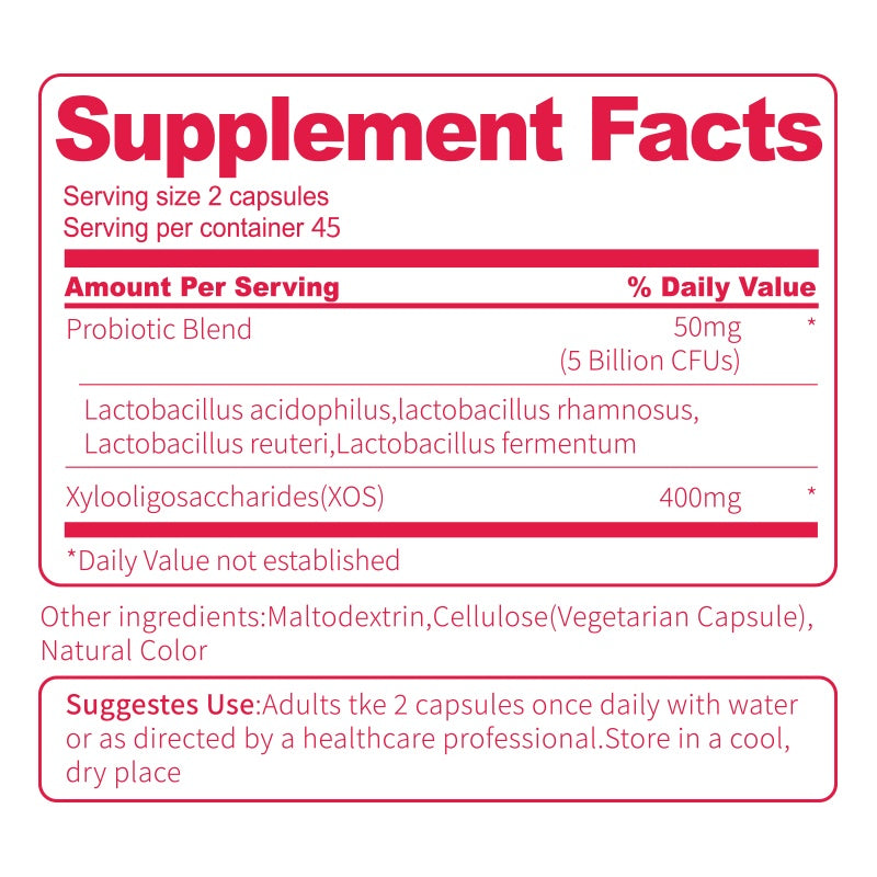 BSYS Vagina Probiotic Capsules Vagina Health Support Formula Yeast Balance UTI Prevention Aid Menopausa Wellness Vaginal Dryness Relief Antibiotic Support Immune Boost