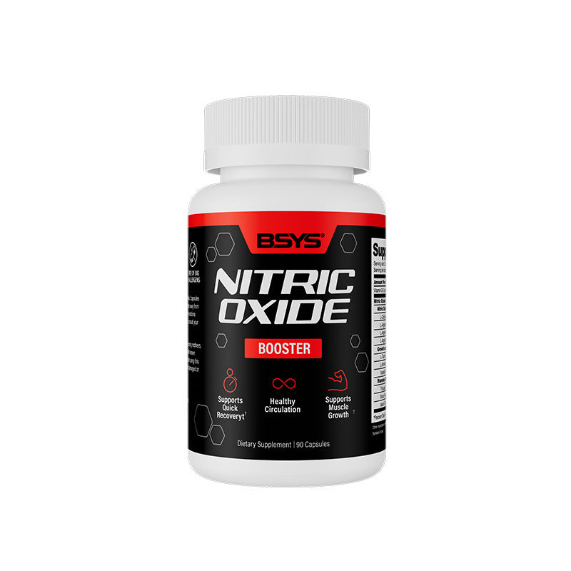 BSYS Nitric Oxide Support Promotes Healthy Blood Flow Vascular Relaxation Muscle Oxygen & Nutrient Delivery Fatigue Resistance WorkoutPerformance AthleteEssential VascularHealth