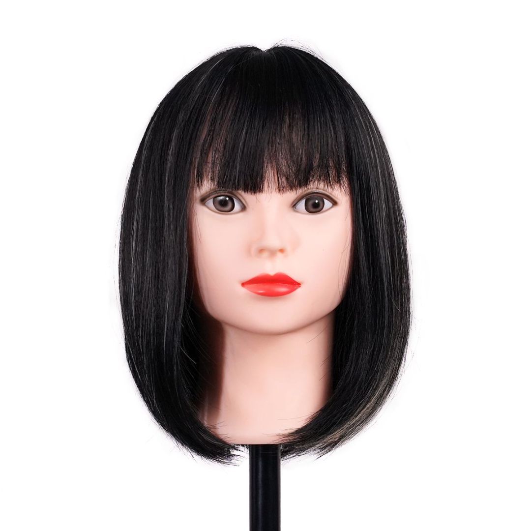 Bald Female Short Hair Hair Loss Confidence - Black Wig