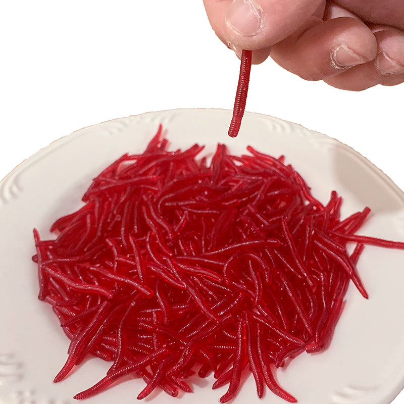Luya Soft Earthworm Simulation Bait for Fishing Gear