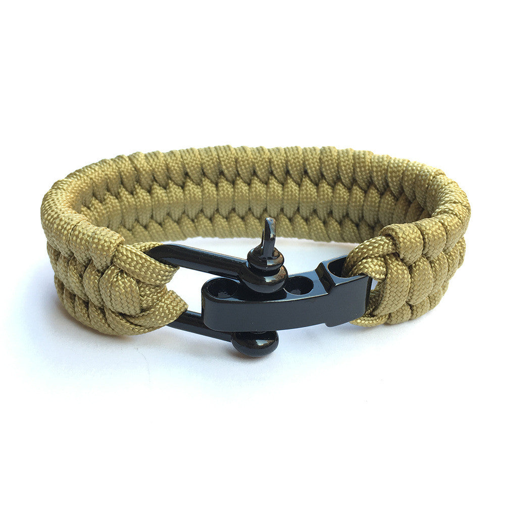 Outdoor Emergency Seven-Core Parachute Cord Bracelet