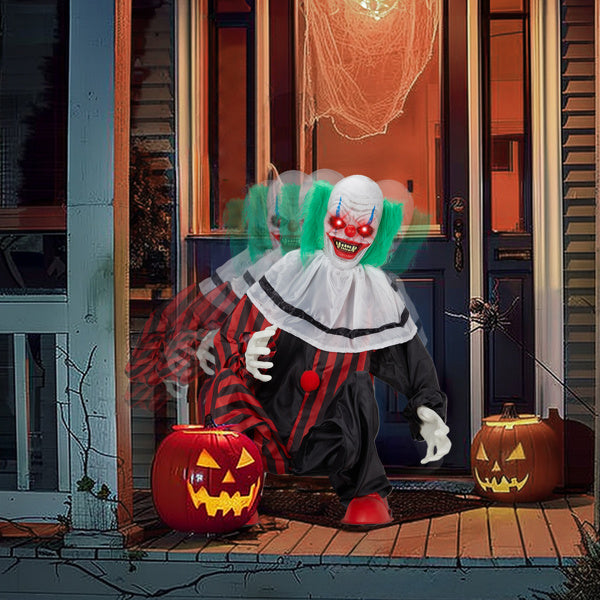2.6ft Clown Halloween Standing Decoration