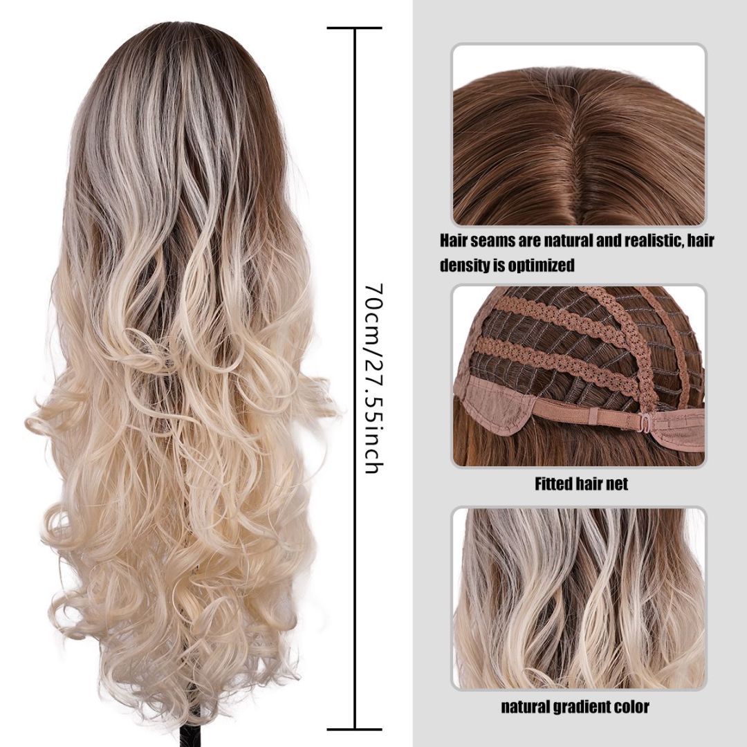 bald beautiful woman long hair hair loss confidence -Blondie