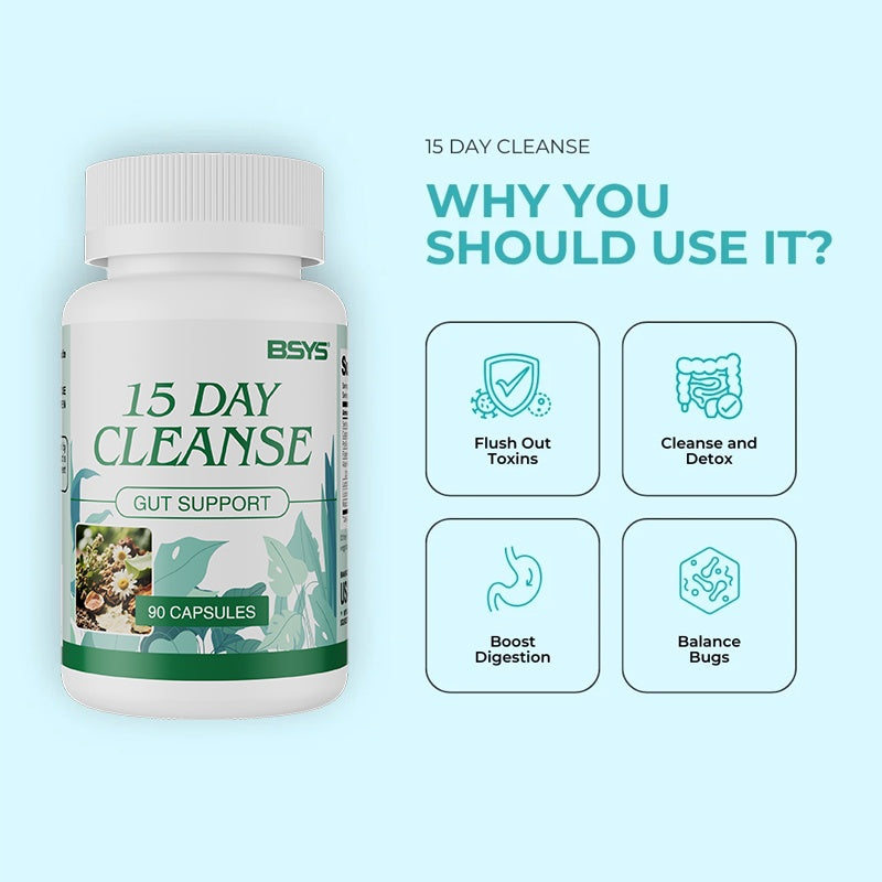 BSYS Intestinal Cleanse Capsules Promote Regular Bowel Movements Digestive System Detox Support Gut Health DailyDetox GutHealthCare