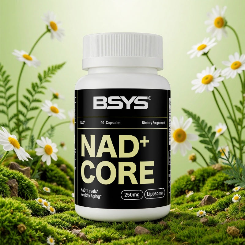 BSYS NAD Supplements Anti-Aging Vitality Support Metabolic & Cognitive Health Boost Mitochondrial Energy Enhancement Healthy Weight Management & Insulin Balance Aid Active Aging Formul