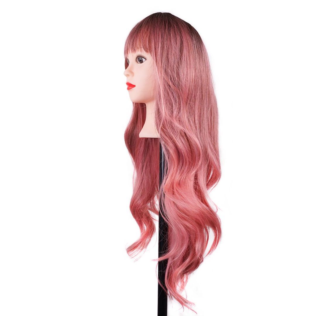 Bald Woman Short Hair Hair Loss Confidence - Pink Wig