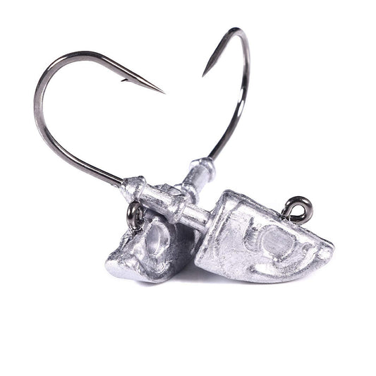 Swimbait Jig Head Saltwater Flats Jig Head Bait Spin Head Jigs Realistic Fish Head Jig Heads 5 Pack (1.25oz jig Heads (36g 5pcs))