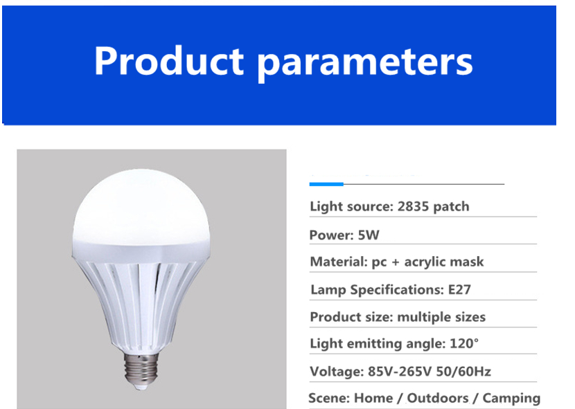 LED Smart Emergency Bulb - Energy Saving Light