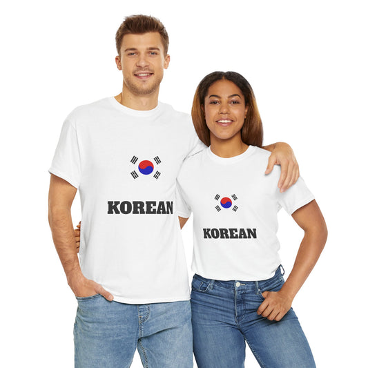 Unisex Heavy Cotton TeeKorean Flag Shirt Taegukgi T-shirt orea Souvenir Shirt K-POP K-GIRL