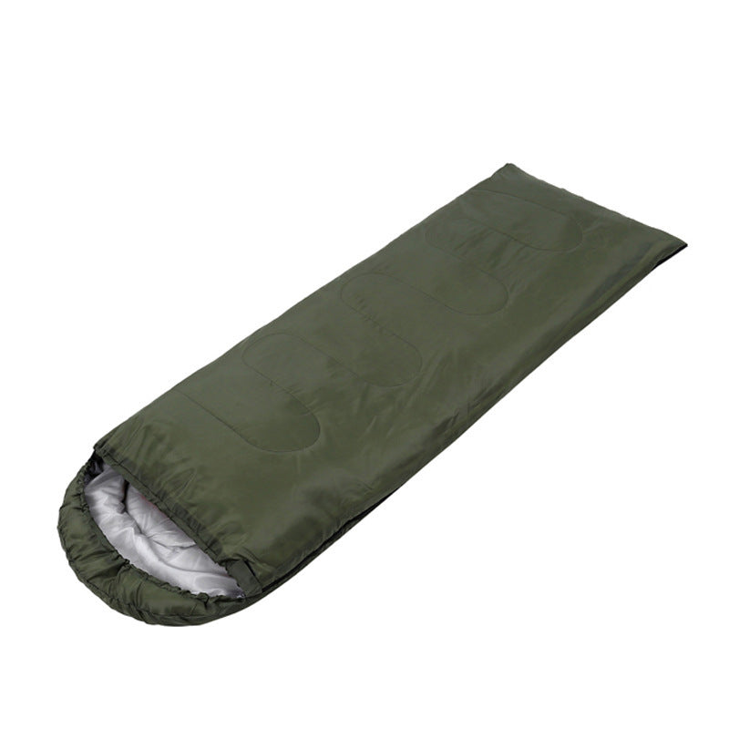 屋外キャンプ用寝袋 ポータブル軽量防水トラベルハイキング寝袋（キャップ付き）
