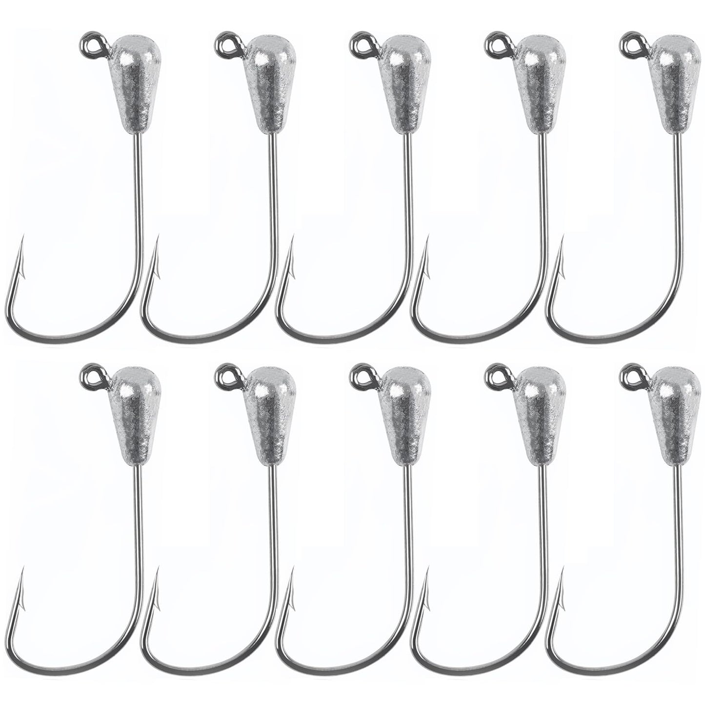 Tube Jig Heads Tube Bait Jig Hooks Bass Fishing Freshwater Saltwater Fishing Hooks Tube Jigs 1/8oz 1/4oz 3/8oz