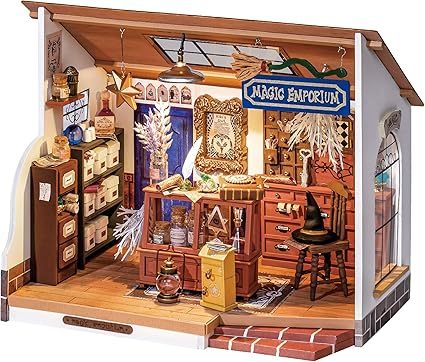 ROBOTIME DIYミニチュアドールハウス 神秘的な書庫シリーズ ジオラマクラフトキット DG155-157