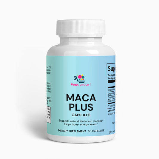 Maca Plus プレミアムトリプルマカブレンド 活力、ホルモンバランス、元気のために