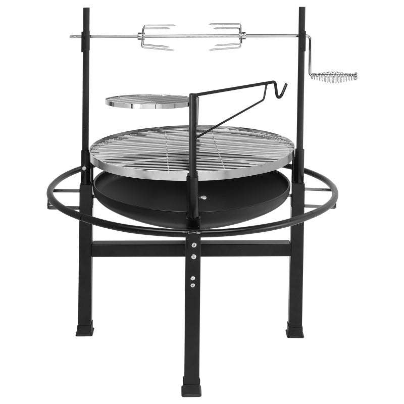 Round Black Iron Spray Coated Grill