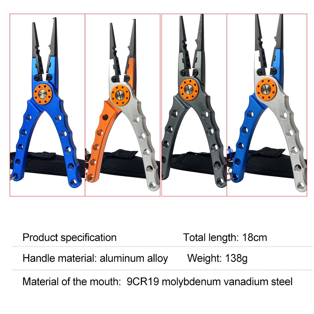 Multifunctional Aluminum Alloy Fishing Pliers and Scissors