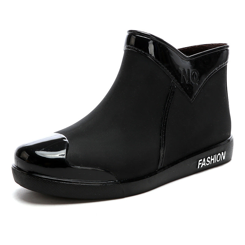 Fashionable Short Waterproof Rain Boots for Ladies