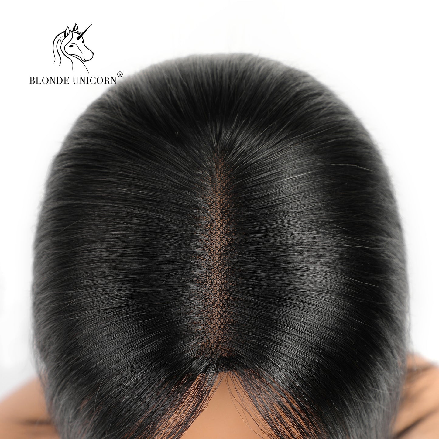 Blonde  Natural Black Hand Tied Real Human Hair Toppers For Women