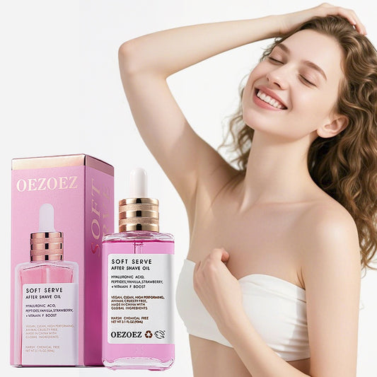 Soft Serve After Shave Oil -Strawberry &Vanilla Scent Repairing Oil After Shaving For Men And Women
