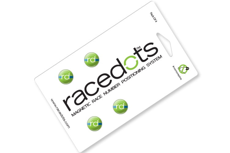 RaceDots: Magnetic Race Number Positioning System 4-Pack (Sparkly Unicorn)