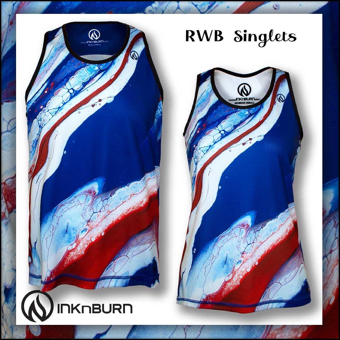 INKnBURN Men's RWB Singlet (2XL)