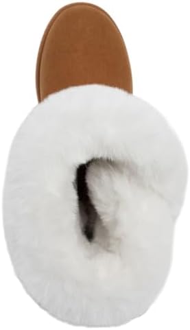 Juicy Couture Women's Slip On Winter Snow Boots Warm & Insulated Fur Lining Comfortable Fashion Booties