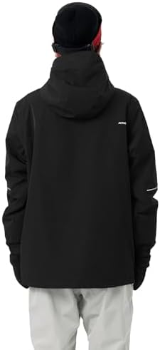Mens Pullover Snowboard Jacket Waterproof Hooded Insulated Ski Jacket Warm Winter Snow Coat