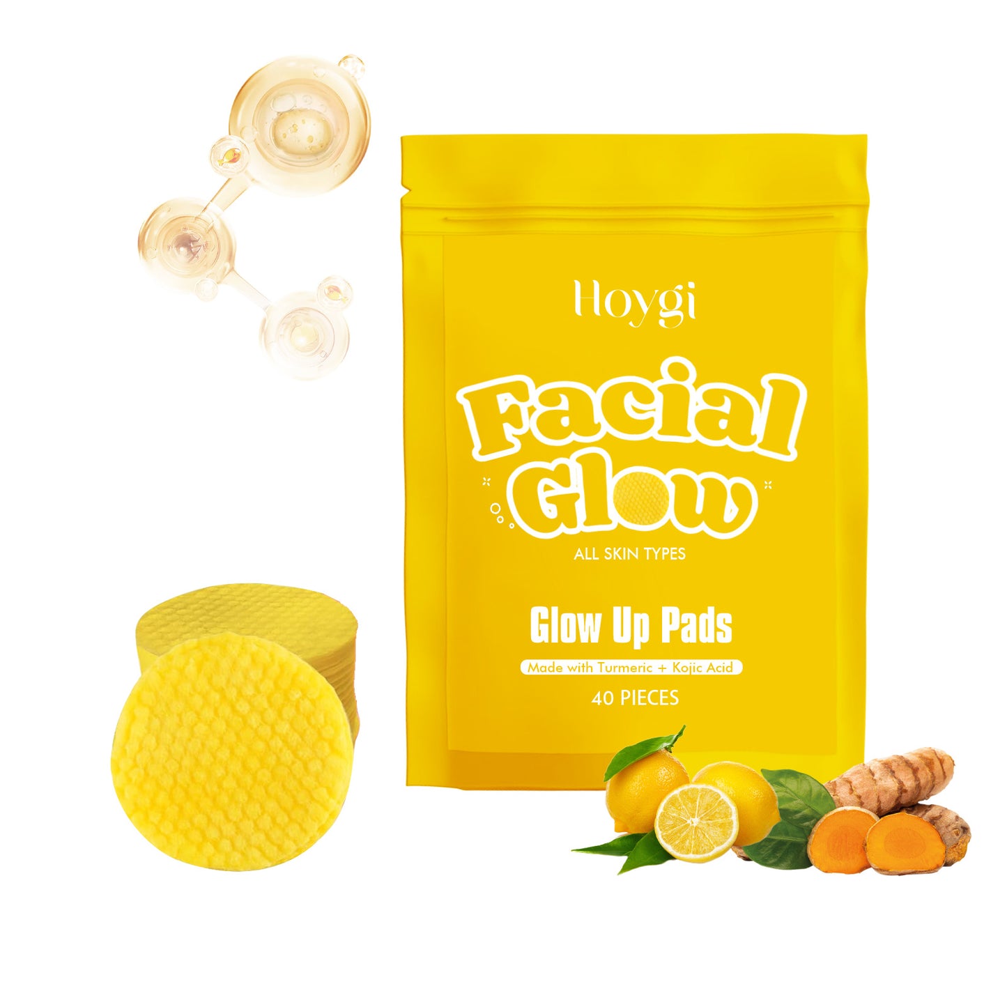 Hoygi Turmeric Cleansing Gasket Gently Cleanses The Face And Improves Dull Skin, Cleansing, Soothing And Nourishing